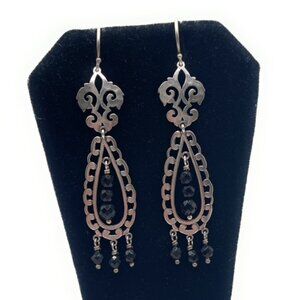W2308 Retired Silpada Sterling Silver Agate Chandelier Earrings